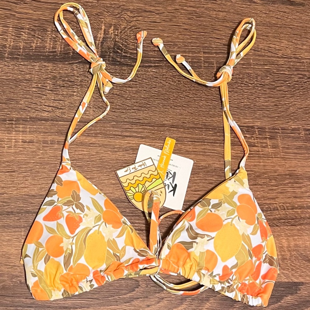 Kulani Kinis Limoncello Bikini Top Size M